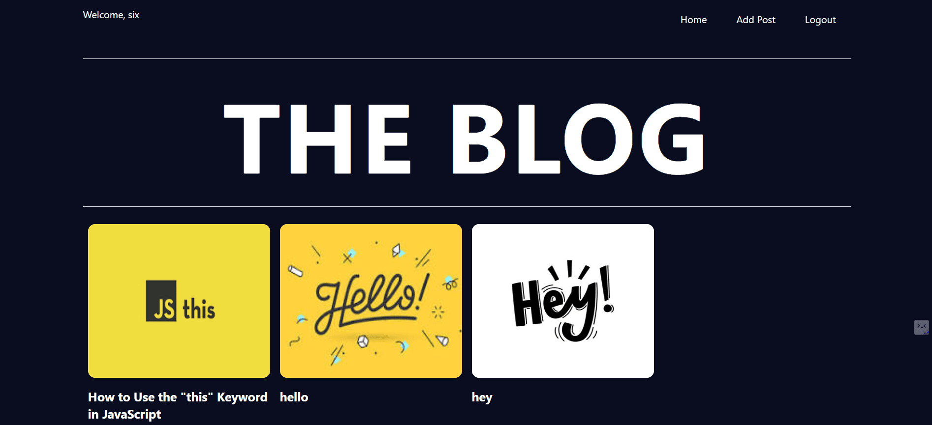 The Blog App